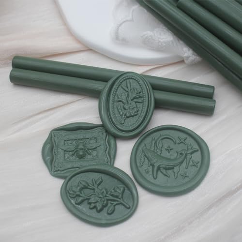 52pcs Olive Green Wax Sealing Sticks