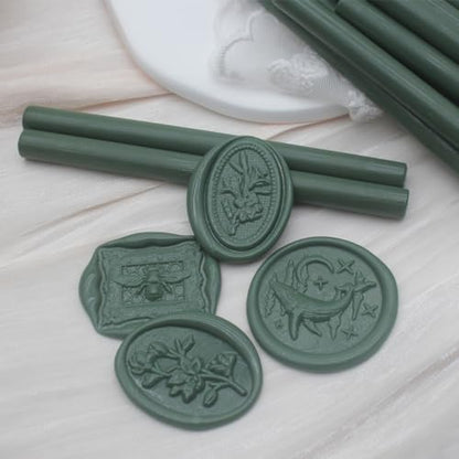 52pcs Olive Green Wax Sealing Sticks
