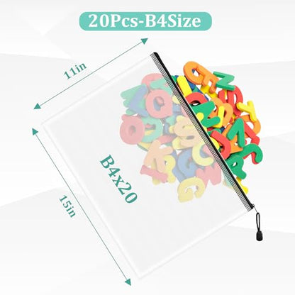 20pcs Mesh Zipper Pouch Bags (9 Count)