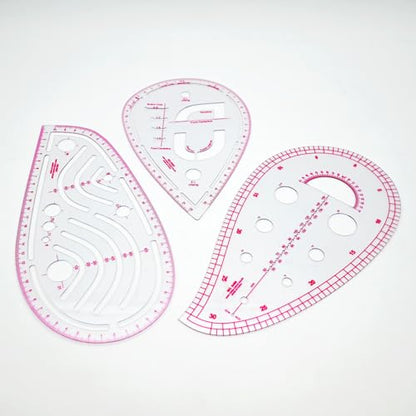 Clear Metric Sewing Rulers