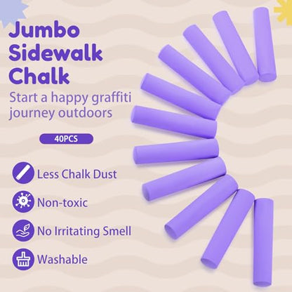 Jumbo Sidewalk Chalk for Kids Outdoor