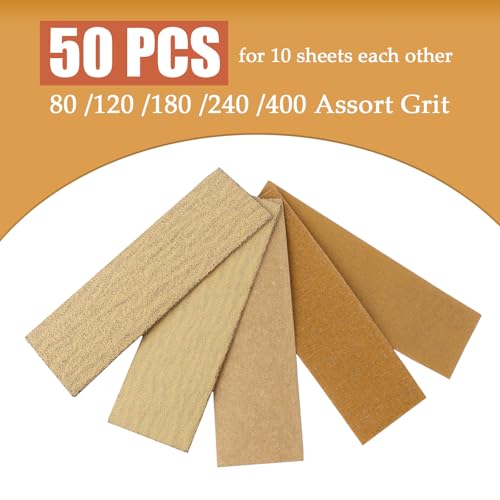 Mini Detail Sander for Wood (50 Count)