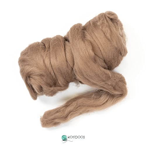 Colored Natural Wool roving (8 Ounce)