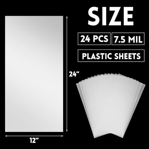 24 Pack 7.5 Mil Blank Stencil Sheets (24 Count)