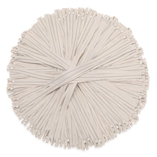 100 Pcs 22 Inch Nylon Invisible Zipper Bulk Conceal Zippers for Sewing Hidden Pillow Zippers for Fabric Craft Dress Pillow Tailor Garments Clothes Artisan Supply (100 Count)