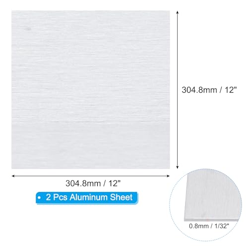 6061 T651 Aluminum Sheet Metal 12 x 12 x 1 (2 Count)