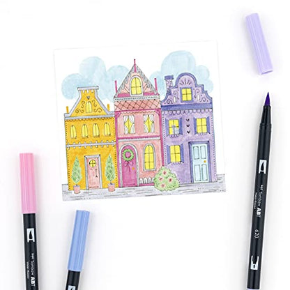 56187 Dual Brush Pen Art Markers (10 Count)