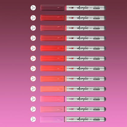 Red Acrylic Paint Pens