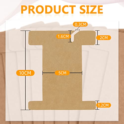 300 Pcs Ribbon Organizer Cardboard Ribbon Bobbin (300 Count)