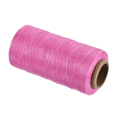 Waxed Thread 197 Yard 1mm 210D Flat Wax Thread Polyester Waxed String for Leather Sewing Hand Weaving Book Binding Home Decoration