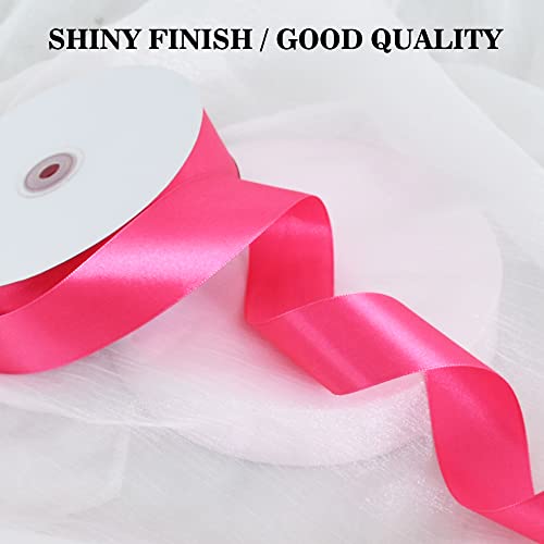 100 Yard Hot Pink Satin Ribbon 1 (300 Foot)