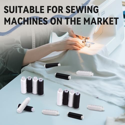 8 Rolls White Thread for Sewing (8 Count)