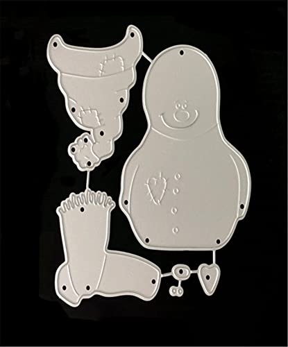 Metal Cutting Dies DIY Merry Christams Embossing Stencil Template Scrapbooking Card Making Mold Photo Album Arts Crafts Tools (6 Count)
