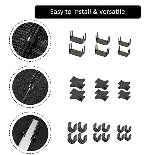 105 Pieces Zipper Repair Kit #3#5#8 with Install Plier for Repairing Coat (105 Count)