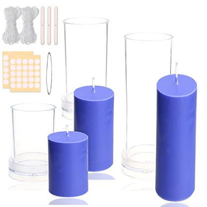 3PCS Pillar Candle Molds (3 Count)