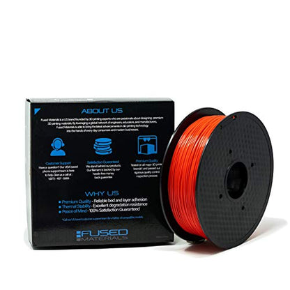 PLA Red 3D Printer Filament Fused Materials (35.27 Ounce)