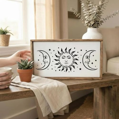 Moon Stencil Star Stencils for Painting 12" (10 Count)