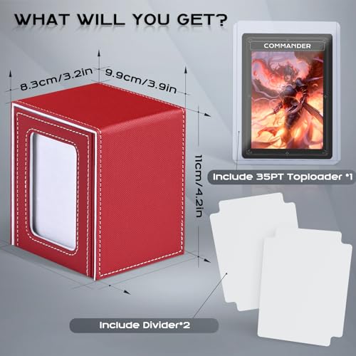 MTG Deck Box with Commander Window Display
