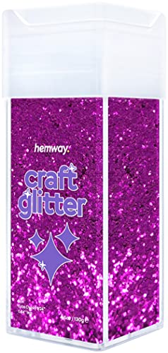 Craft Glitter Shaker Fuchsia Pink 130g Extra Chunky (4.6 Ounce)