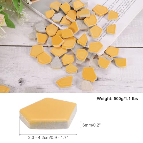 500g 1.1LB Irregular Ceramics Mosaic Tiles