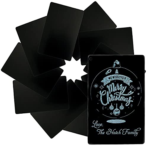 Metal Engraving Blanks for Etching w (10 Count)