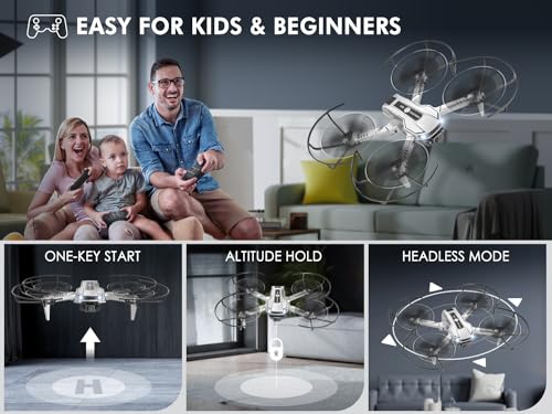 Mini Drone with Camera for Kids (2 Count (Battery))