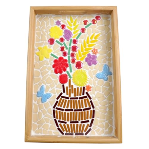 500g 1.1lb Random Color Irregular Ceramics Mosaic Tiles (16 Ounce)
