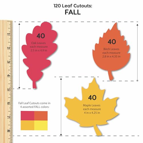 Fall Leaf Cutouts (120 Count)