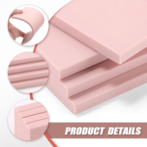 4 PCS 4"x6" Soft Linoleum Blocks for Printmaking & Stamp Making