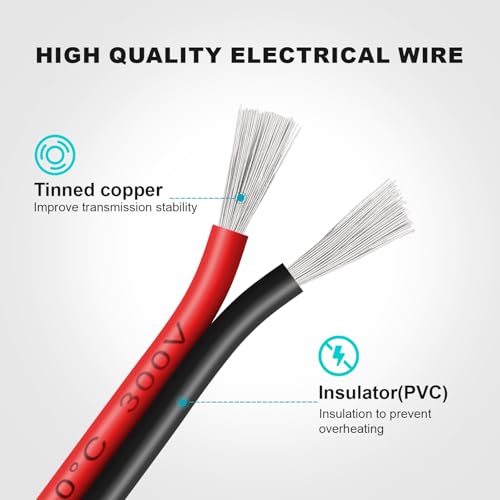 20 Gauge 2 Conductor PVC Tinned Copper Electrical Wires