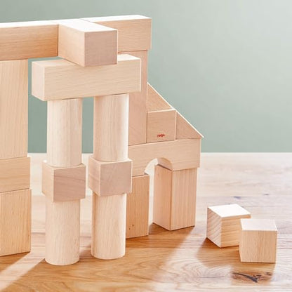 Wooden Building Blocks 26 Piece Set