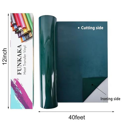 Dark Green HTV Heat Transfer Vinyl Rolls