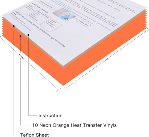 Neon Orange Heat Transfer Vinyl