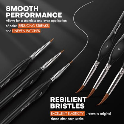 Detail Paint Brushes Set 10pcs