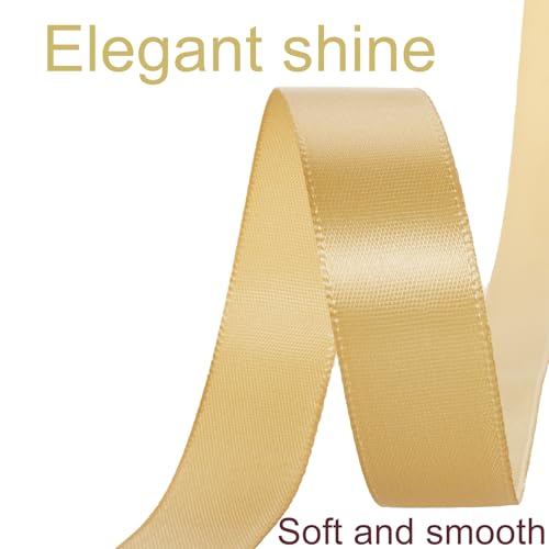 1 Inch Gold Ribbon 50Yards