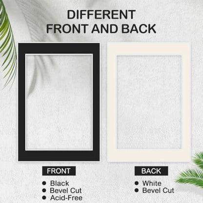 15 Pack Black Picture Mats 24x36 for 20x30 Photos