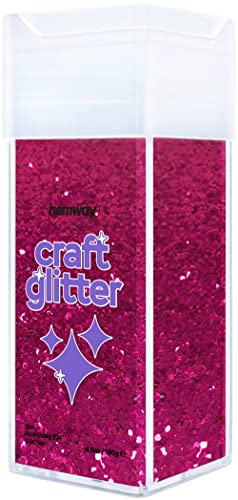 Craft Glitter Shaker Dark Rose Pink 110g Extra Chunky (4.58562 Ounce)