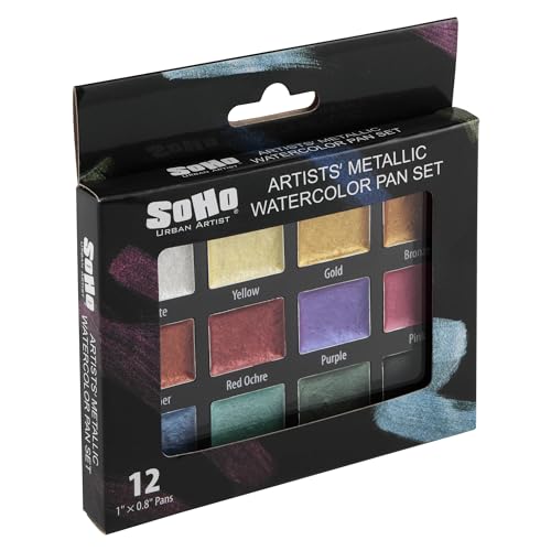 Metallic Watercolors Set w (4 Ounce)