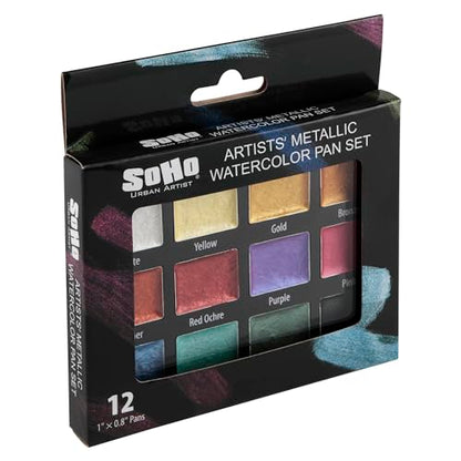 Metallic Watercolors Set w (4 Ounce)