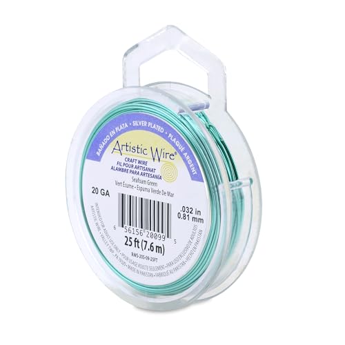 20 Gauge Silver Plated Tarnish Resistant Colored Copper Craft Wire