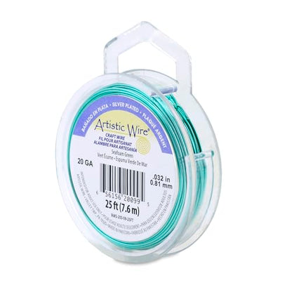 20 Gauge Silver Plated Tarnish Resistant Colored Copper Craft Wire