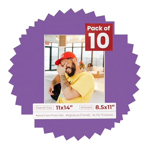 11x14 Mat for 8.5x11 Photo (10 Count)