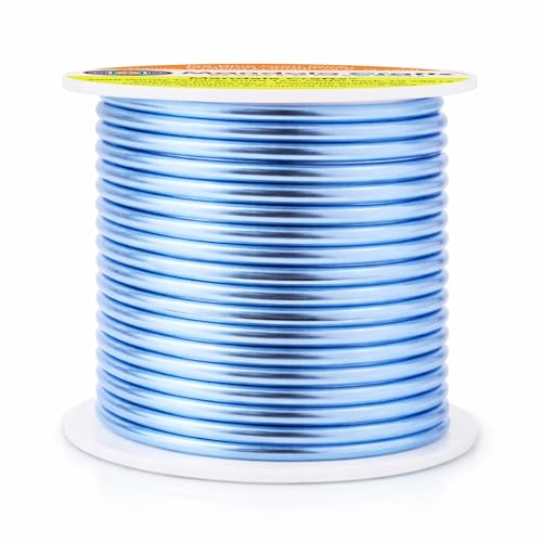 8 Gauge Ice Blue Anodized Aluminum Craft Wire