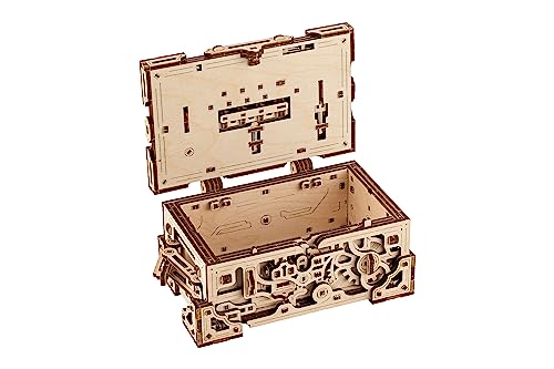 Enigma Chest Puzzle Box 3D Wooden Puzzles for Adults to Build