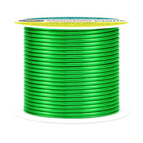 14 Gauge Kelly Green Anodized Aluminum Craft Wire
