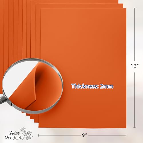 Orange EVA Foam Sheets for Crafts
