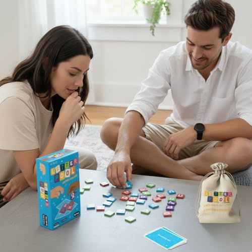 Letterpool: 2-12 Players Board Games for Adults, Family, Teens, Trivia, Word & Card Games Mixture, Fun & Easy to Learn Adult Party Games for Game Night (Packaging May Vary)