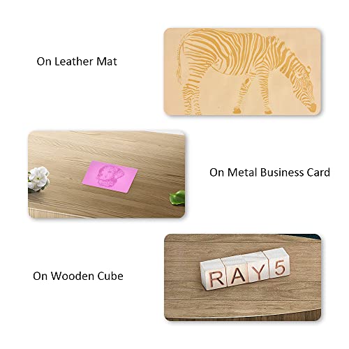 77pcs Laser Engraving Material Kit DIY Material Package for Custom Business Card Metal Plywood Pet ID Keychain