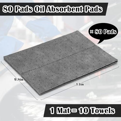 80 Pcs Oil Absorbent Pads