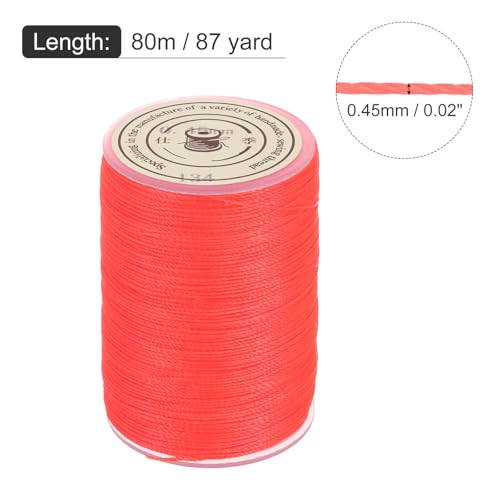 Waxed Cord 0.45mm Waxed Thread 87 Yard Wax String Leather Cord for Bracelet Making